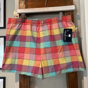 Palmettos Colorful Plaid Women's Cargo Shorts